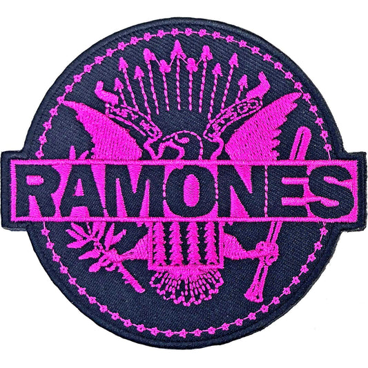 RAMONES STANDARD PATCH: PINK SEAL