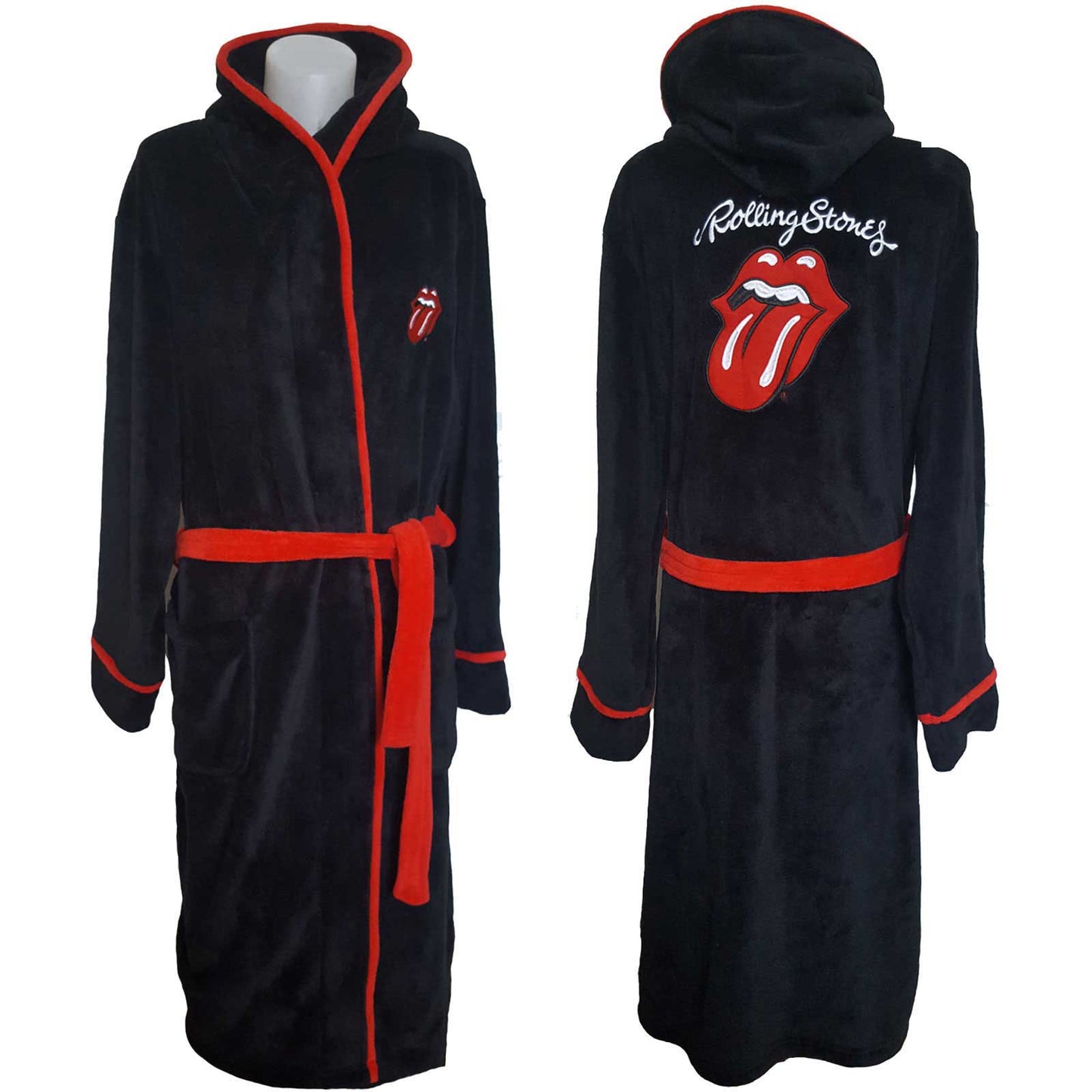 THE ROLLING STONES UNISEX BATHROBE: CLASSIC TONGUE