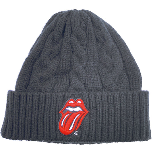 THE ROLLING STONES UNISEX BEANIE HAT: CLASSIC TONGUE
