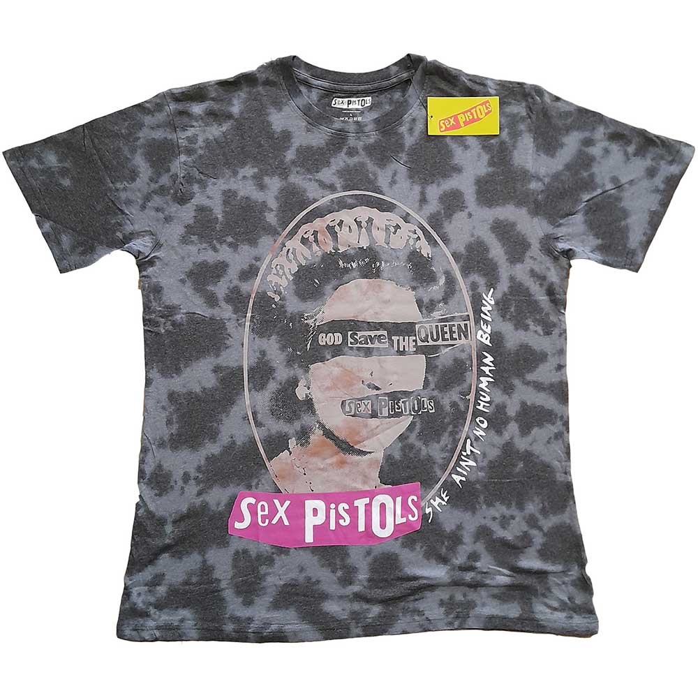 THE SEX PISTOLS UNISEX T-SHIRT: GOD SAVE THE QUEEN (DIP-DYE)