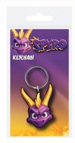 Spyro The Dragon Face Keychain