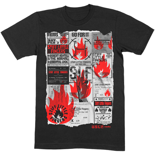 STIFF LITTLE FINGERS UNISEX T-SHIRT: FLYER