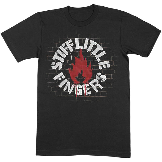 STIFF LITTLE FINGERS UNISEX T-SHIRT: WALL