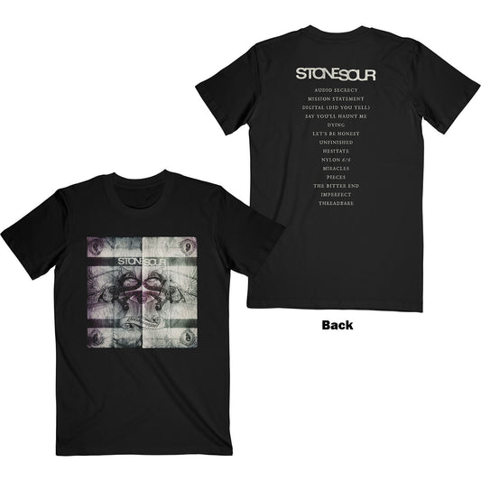 STONE SOUR UNISEX T-SHIRT: AUDIO SECRECY SQUARE