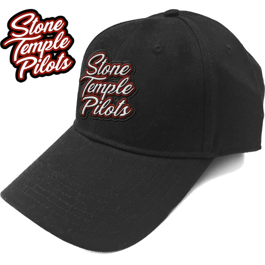 STONE TEMPLE PILOTS UNISEX BASEBALL CAP: SCROLL LOGO