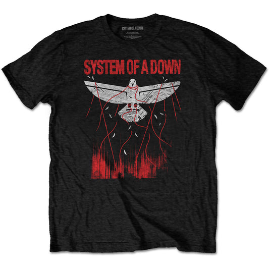 SYSTEM OF A DOWN UNISEX T-SHIRT: DOVE OVERCOME