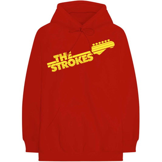THE STROKES UNISEX PULLOVER HOODIE: GUITAR FRET LOGO