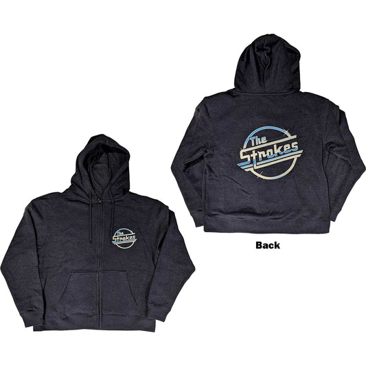THE STROKES UNISEX ZIPPED HOODIE: OG MAGNA