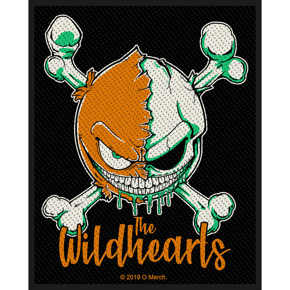 THE WILDHEARTS STANDARD PATCH: GREEN SKULL