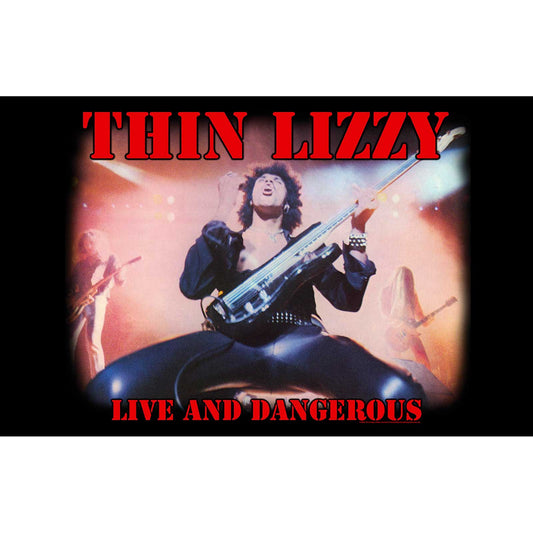Thin Lizzy Live a Dangerous Textile Poster