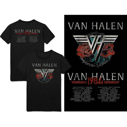 VAN HALEN UNISEX T-SHIRT: 84 TOUR