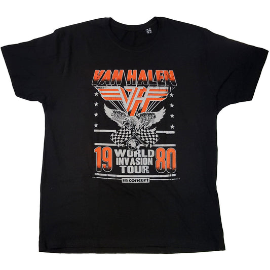 VAN HALEN UNISEX T-SHIRT: INVASION TOUR '80