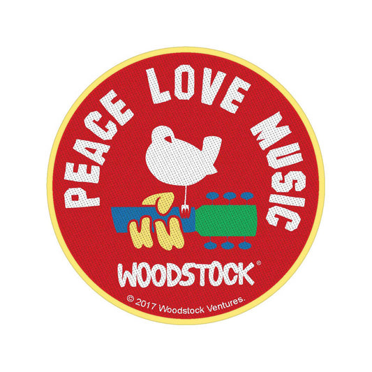 Woodstock Peace Love Music Patch