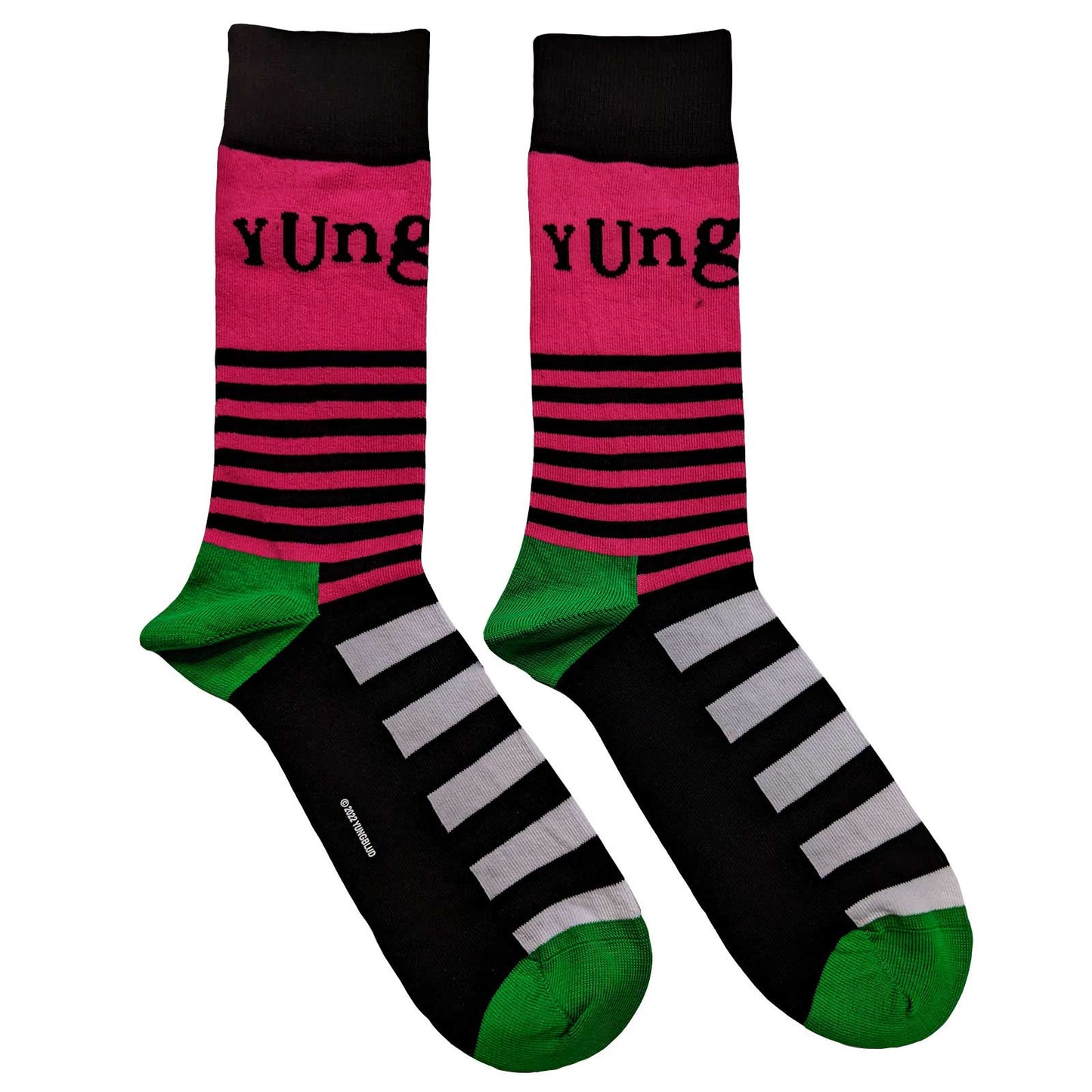 Yungblud Logo a Stripes Unisex Ankle Socks