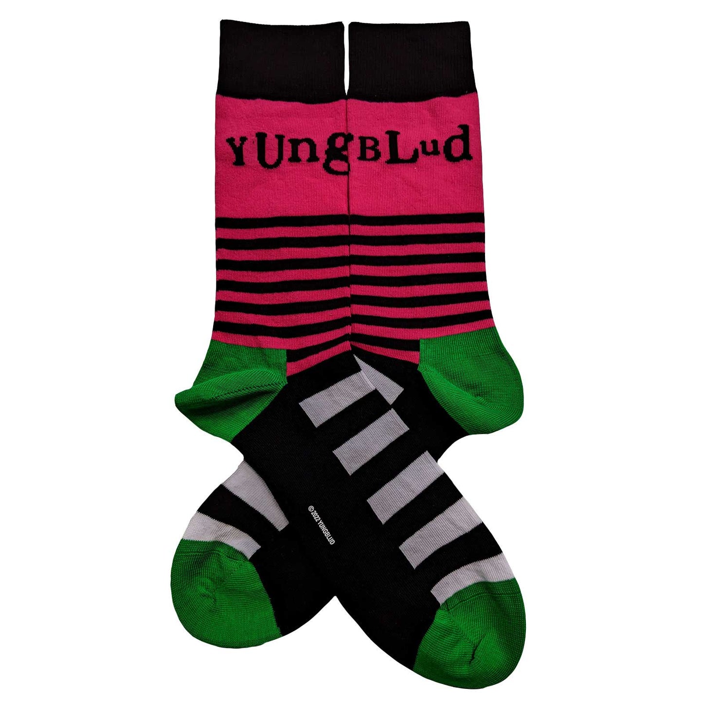 Yungblud Logo a Stripes Unisex Ankle Socks